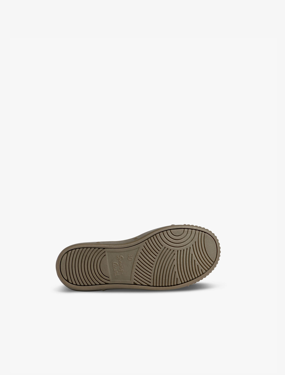 Chaussures enfant Spring Court G2 scratch cuir olive – vue semelle