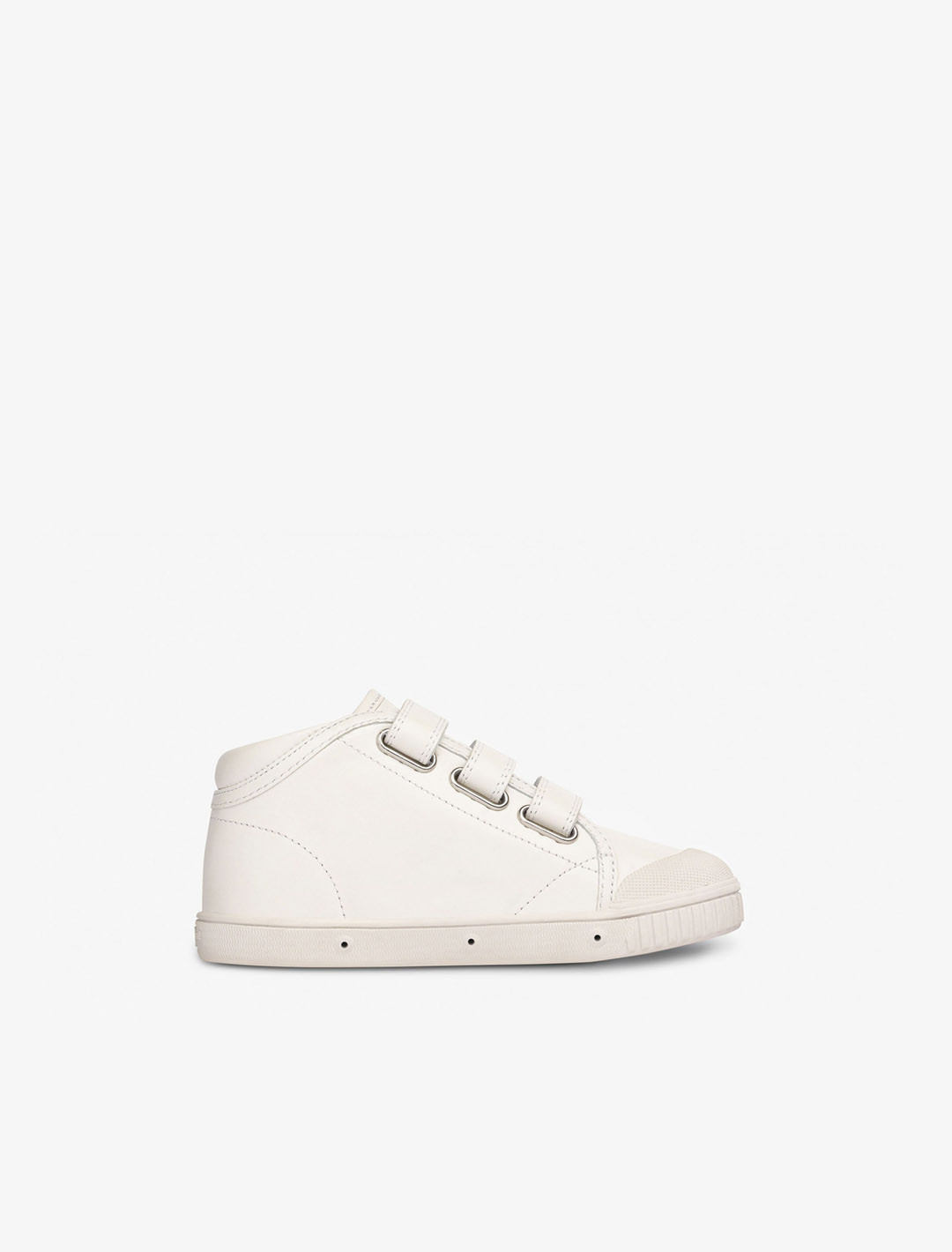 Children’s Spring Court B2 shoes in white leather – inner side view