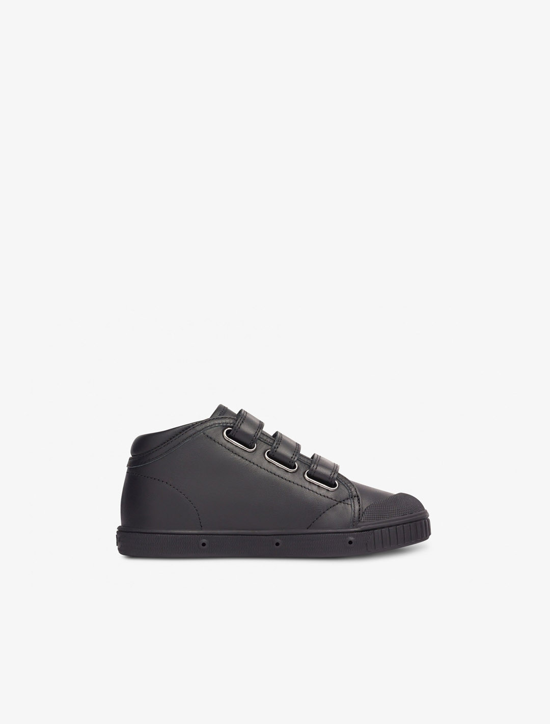 Chaussures enfant Spring Court B2 en cuir noir – vue du côté intérieur