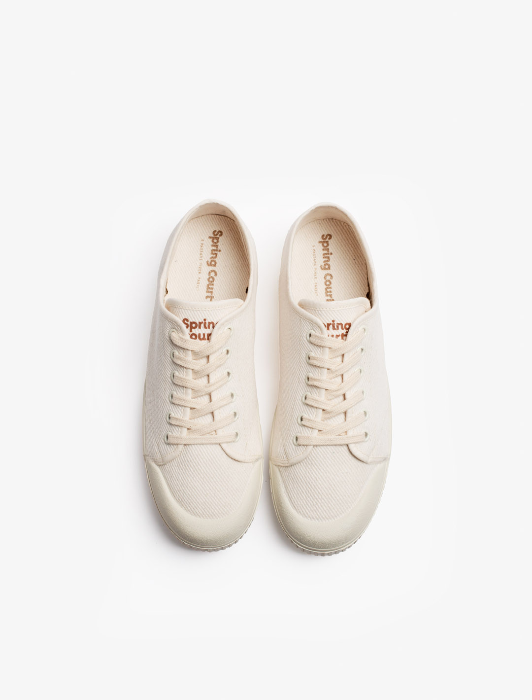 Spring Court G2 heavy twill in off-white - top view