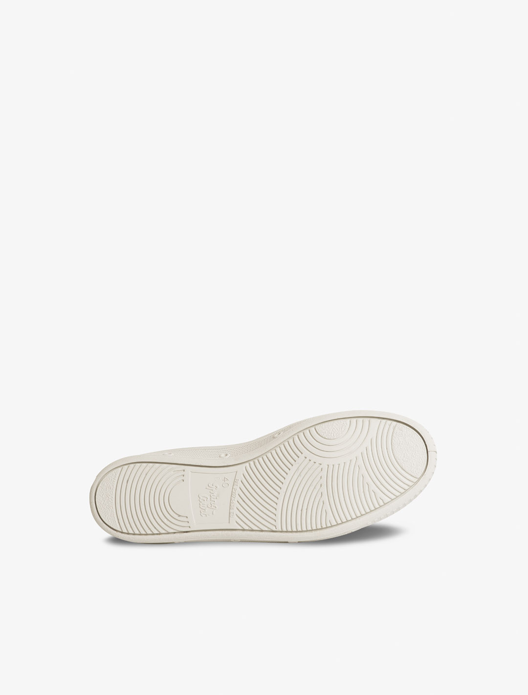 Spring Court G2 sneakers in ecru and grey linen – sole view
