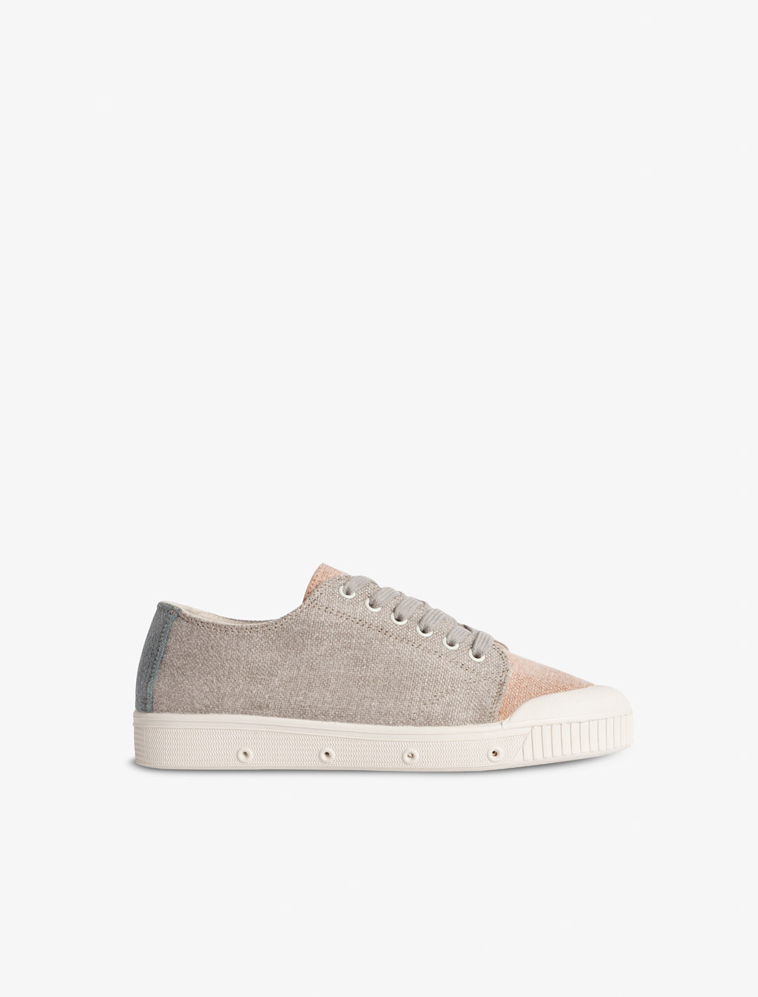 Spring Court G2 sneakers in taupe linen – side view