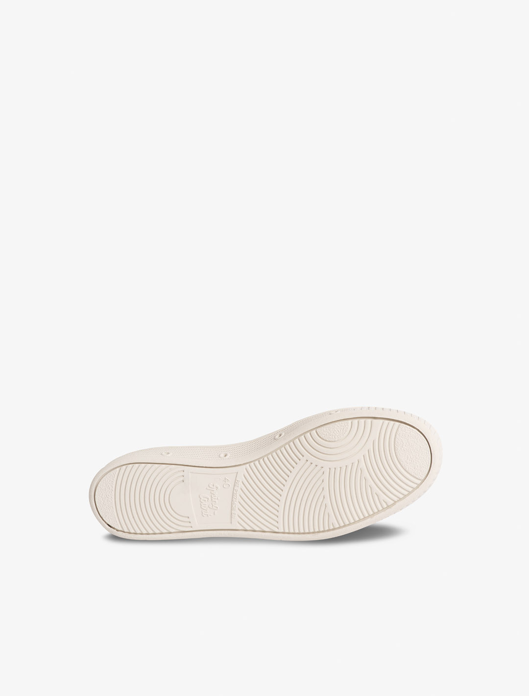 Spring Court G2 sneakers in taupe linen – sole view