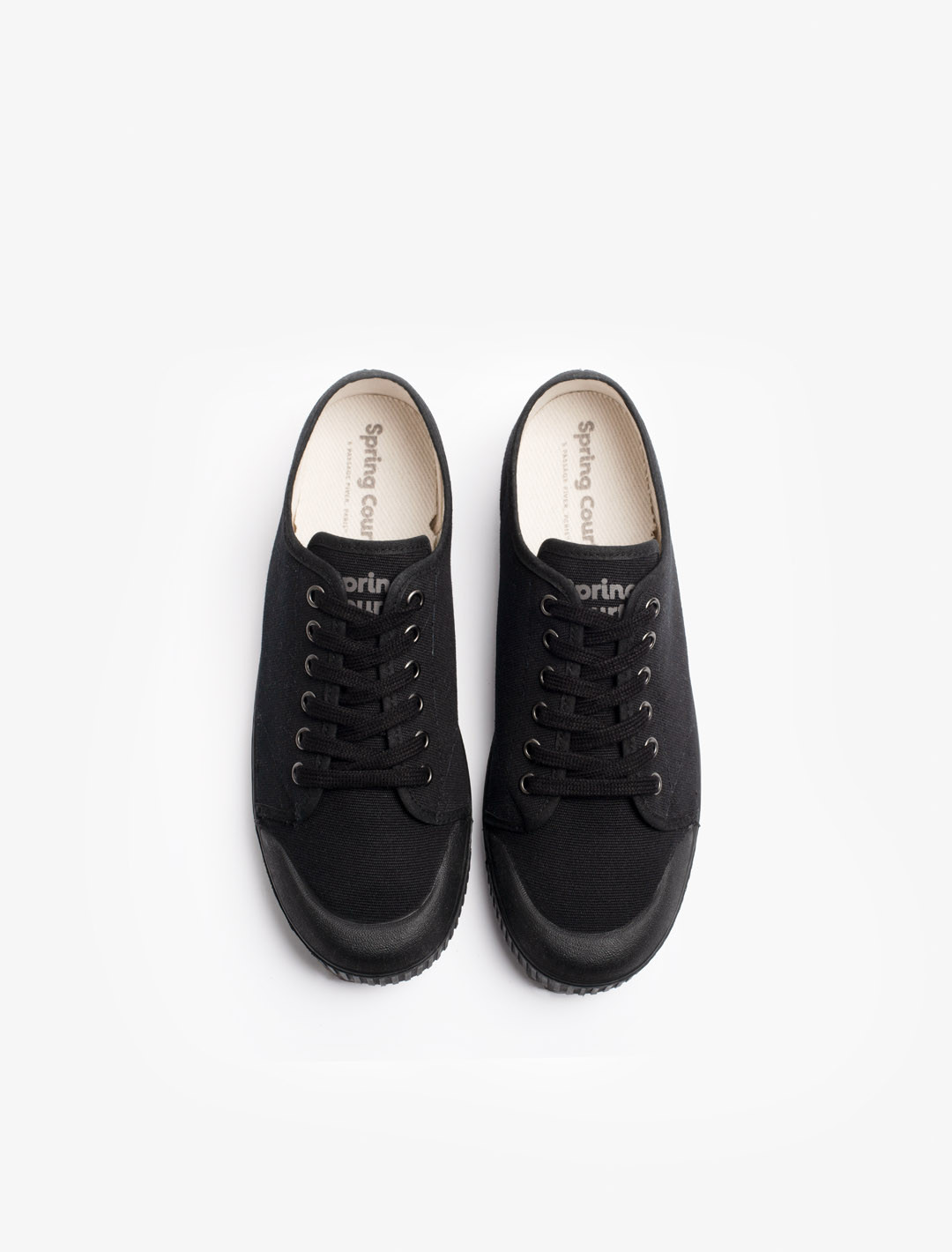 Spring Court G2 canvas basket in black - Top view