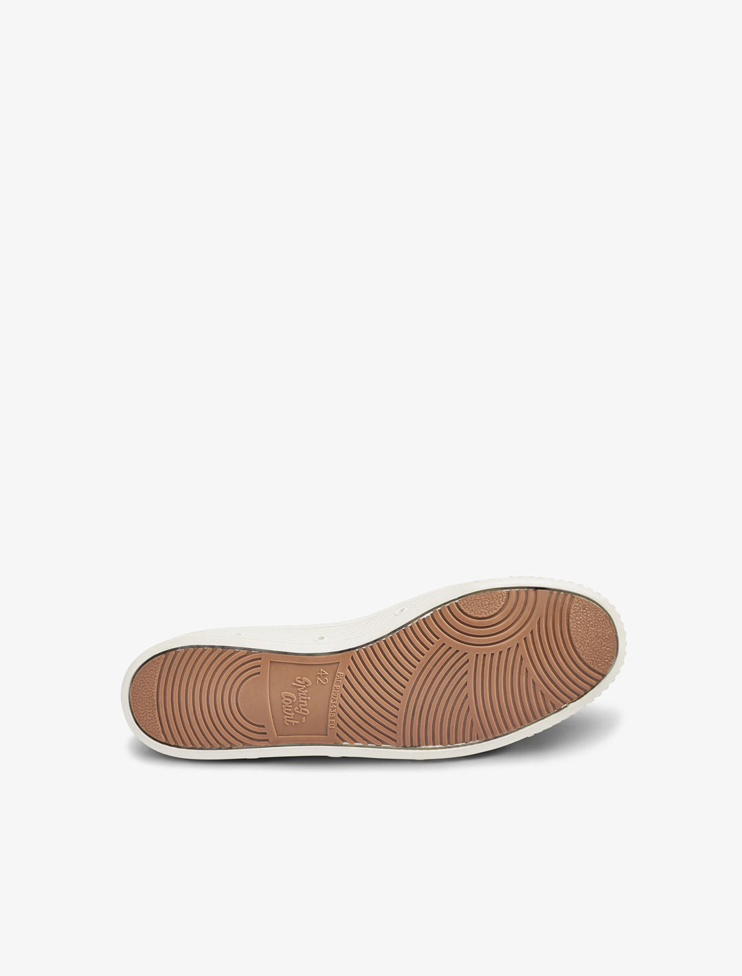 Basket Spring Court G2 en toile épaisse kaki - vue semelle