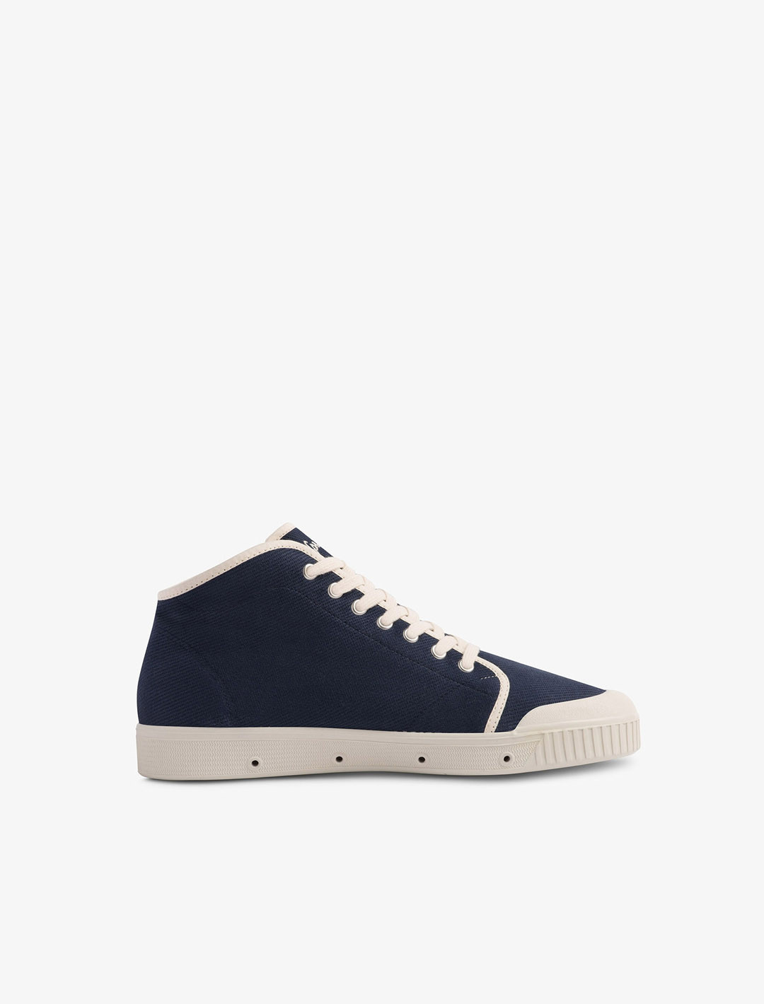 Spring Court B2 navy blue cotton sneakers – inner side view