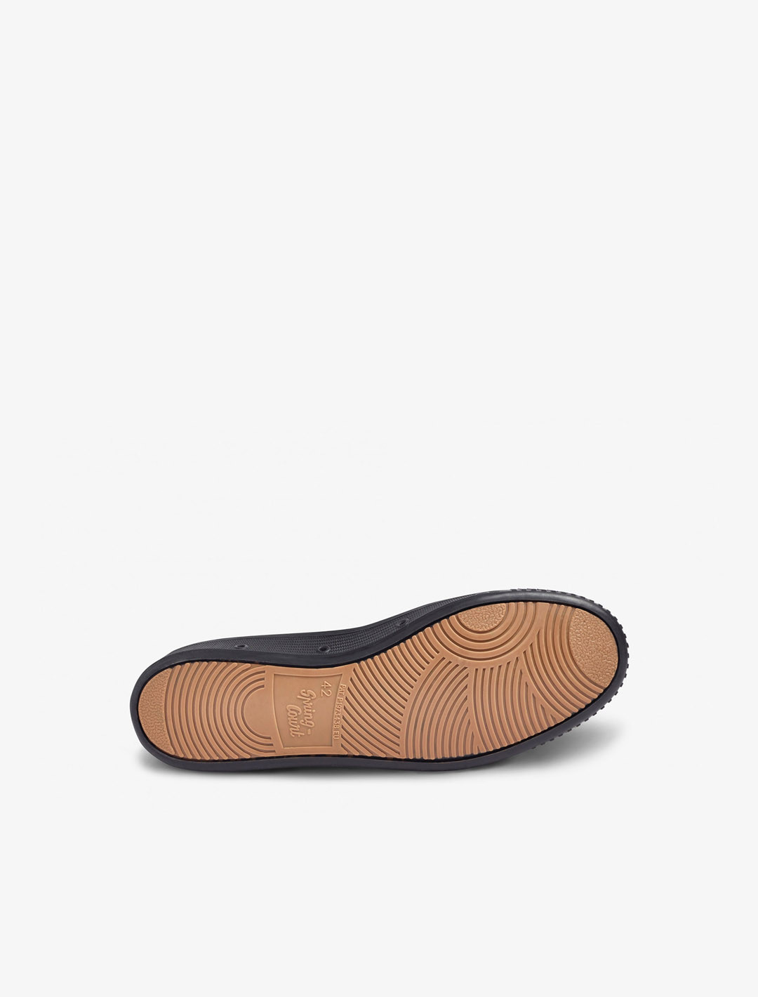 Spring Court B2 black cotton sneakers – sole view