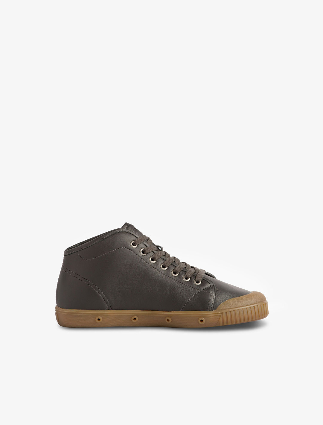 Spring Court B2 brown leather with gum sole sneakers – inner side view