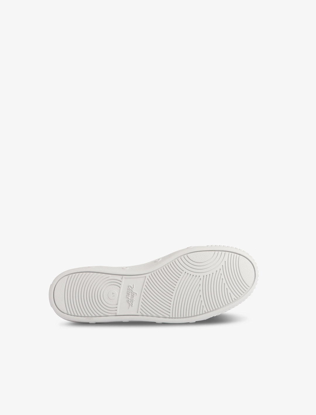 Spring Court M2 leather basket in silver - sole view