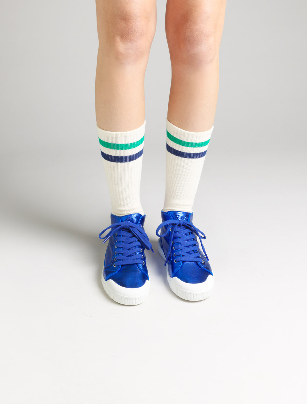 M2 LAMBSKIN Bleu métallisé