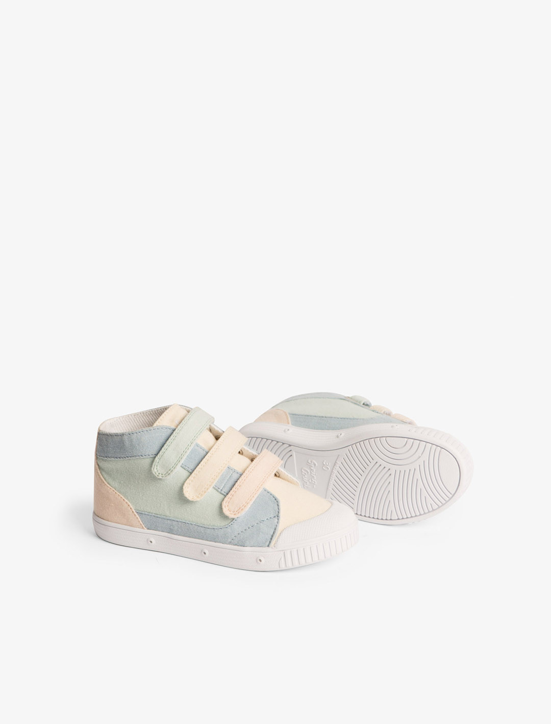Chaussures enfant Spring Court M2 en coton pastel – vue d'ensemble