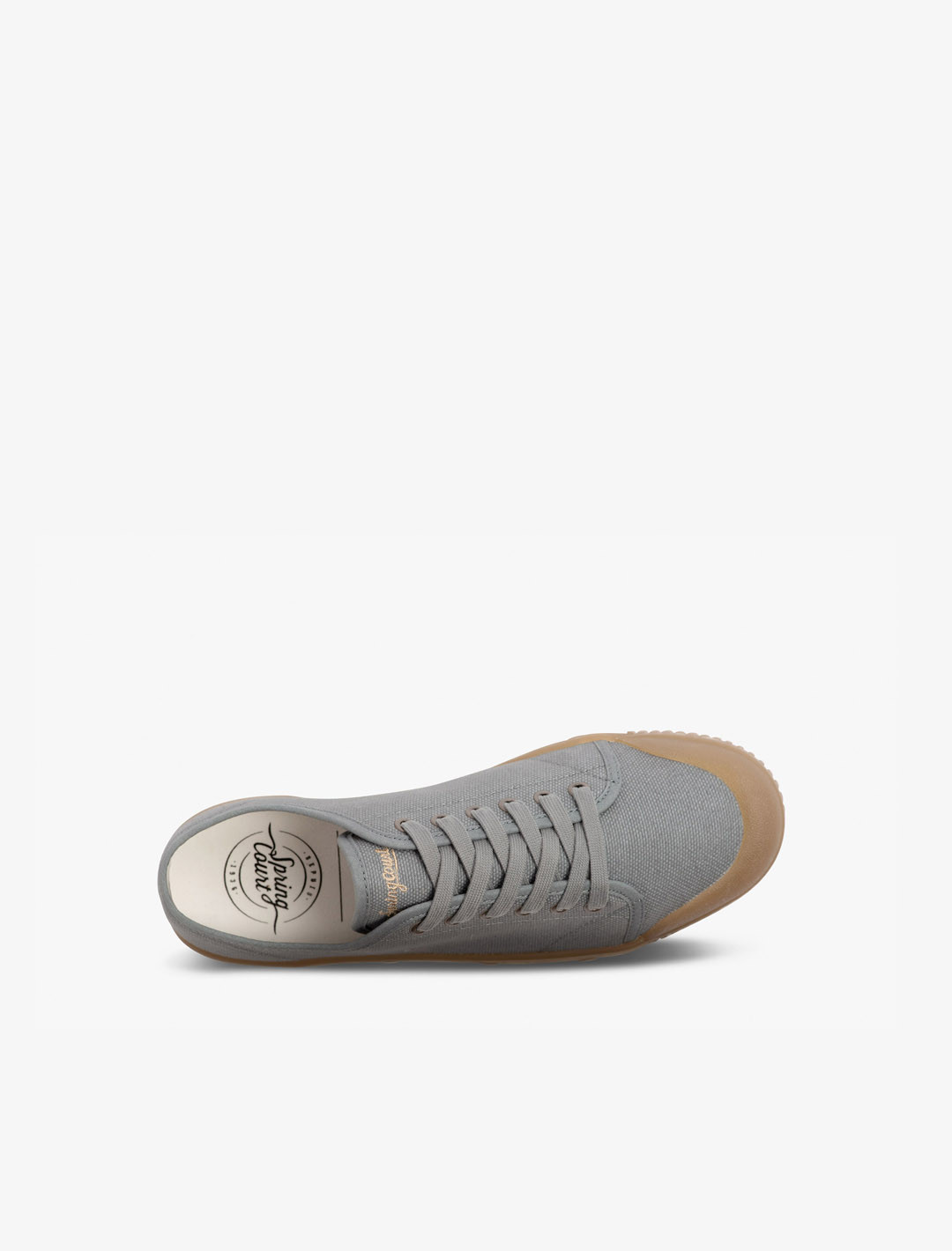 Spring Court G2 grey cotton trainers – top view