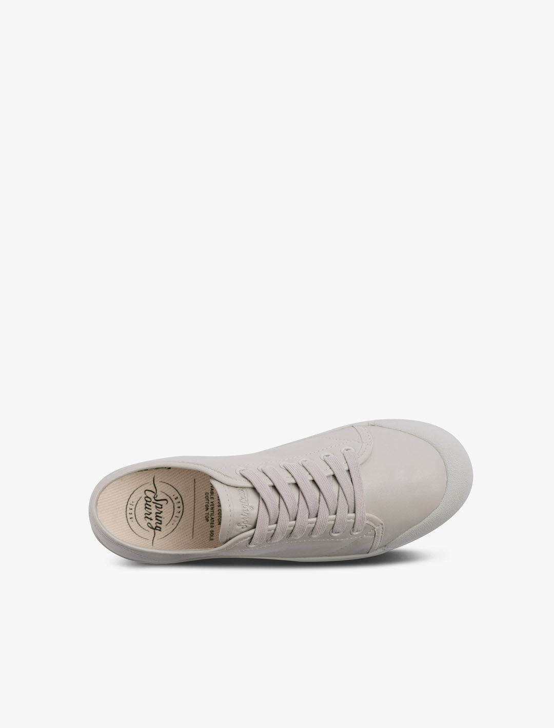 Spring Court G2 leather basket in concrete - top view