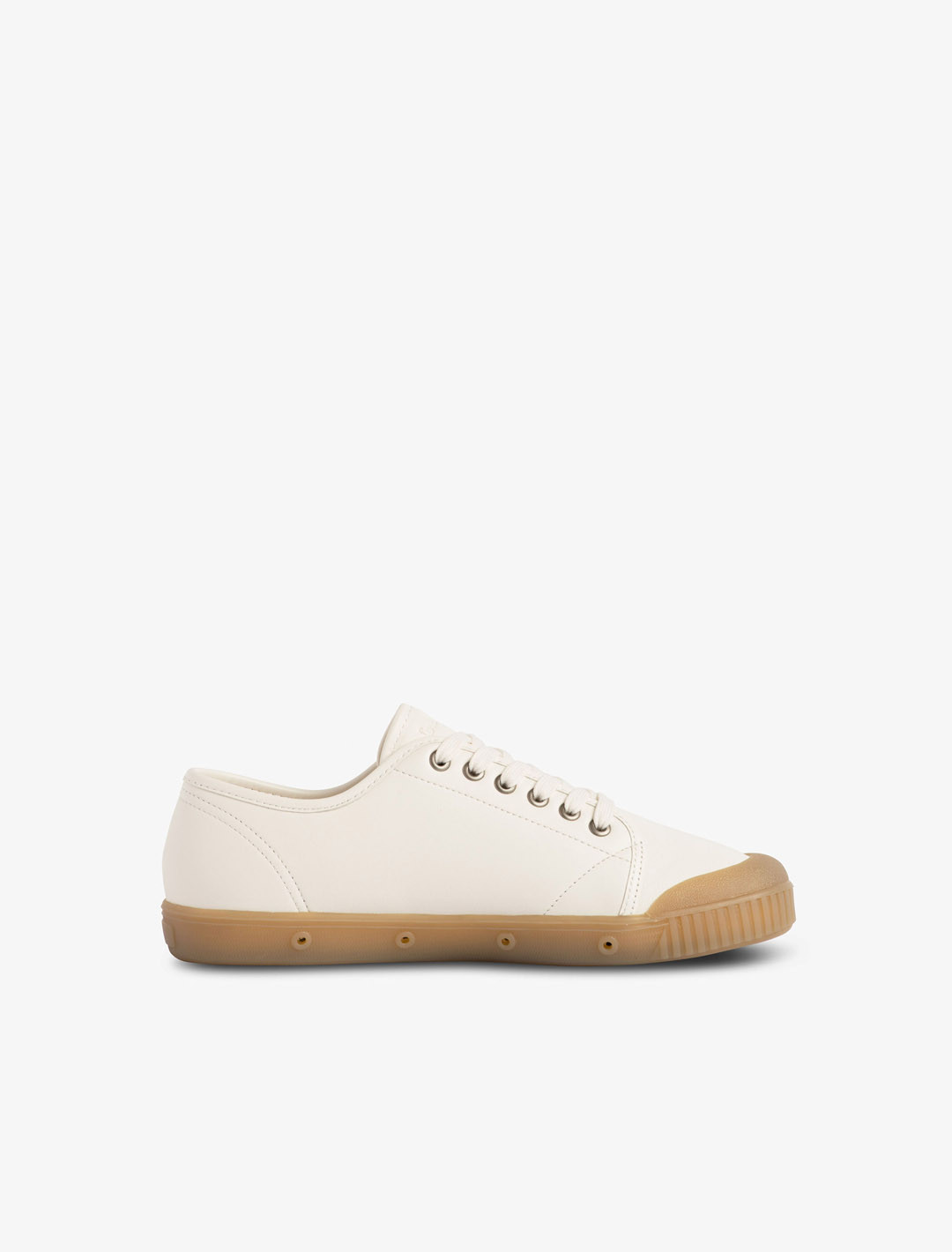 Spring Court G2 leather basket in off-white - side view