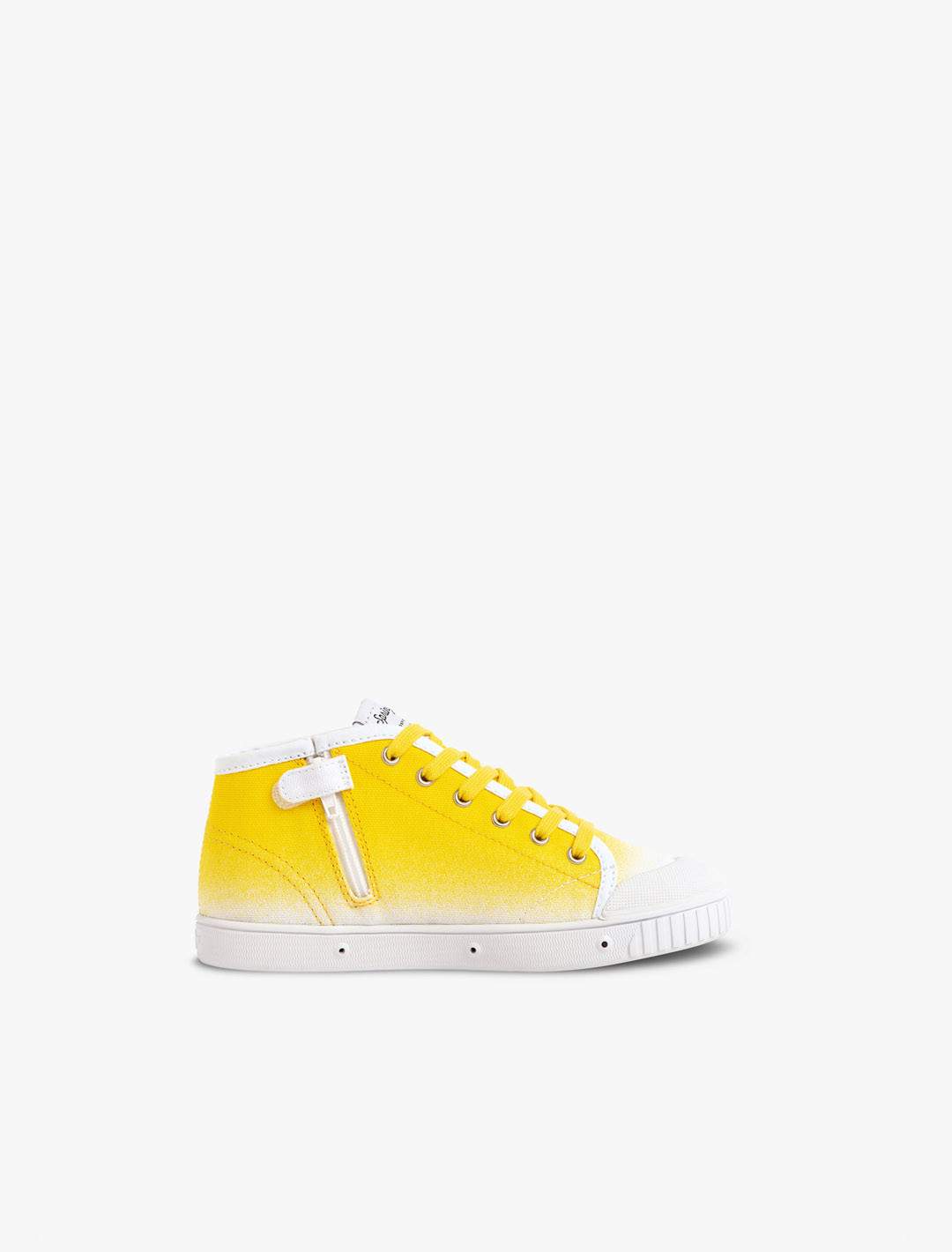 Spring Court B2 kids’ yellow cotton sneakers – inner side view
