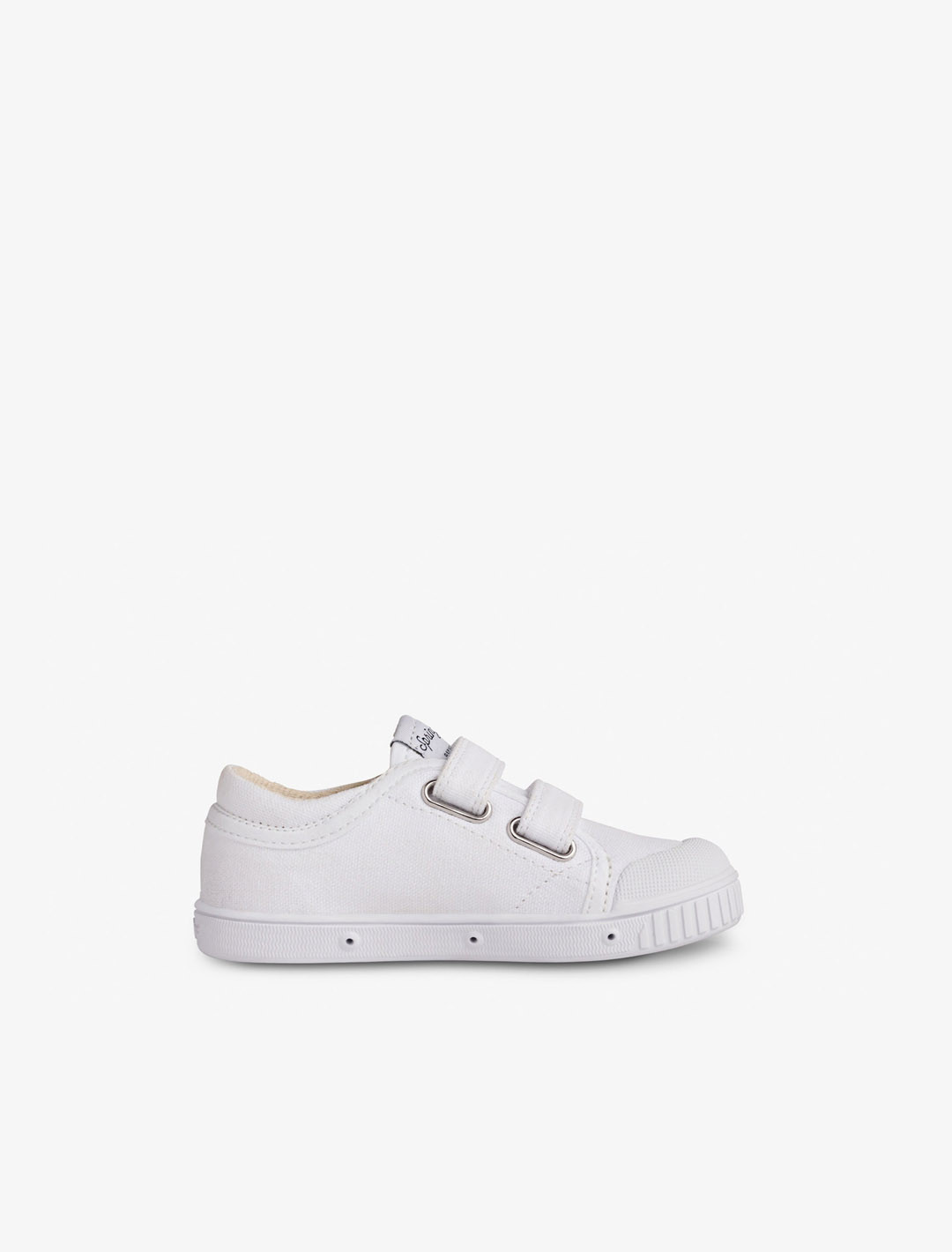 Chaussures enfant Spring Court G2 scratch coton blanc – vue du côté intérieur